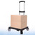 Backpack Trolley with 5 Swivel Wheels, Large Base Folding Luggage Cart