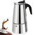 DITOSH 12 Cup Stovetop Espresso Maker Stainless Steel Moka Pot Stove Top Percolator Italian Coffee Makers Capable Mocha Greca Machine Cafe Classic Induction Cookers for Home and Camping 600ml 20oz