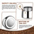 DITOSH 12 Cup Stovetop Espresso Maker Stainless Steel Moka Pot Stove Top Percolator Italian Coffee Makers Capable Mocha Greca Machine Cafe Classic Induction Cookers for Home and Camping 600ml 20oz