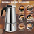 DITOSH 12 Cup Stovetop Espresso Maker Stainless Steel Moka Pot Stove Top Percolator Italian Coffee Makers Capable Mocha Greca Machine Cafe Classic Induction Cookers for Home and Camping 600ml 20oz