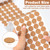 DLUGOPIS 1000 Pcs 1 Inch Wood Self Adhesive Cork Pads Cabinet Door Bumper Protector Coaster Feet Round Sticker Dots Bulk 0.02" Thick for Kitchen Coaster Plants Drawer Cupboard Craft