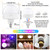 E12 Rechargeable Light Bulb with Remote Control Timer and 15 Colors Options,Battery Operated Light Bulbs,Magnetically,Dimmer,Wireless Puck Light Bulb for Wall Sconce,Non-Hardwired,Detachable,2 Pack