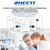 ZHEEYI Positioning Bed Pad with Reinforced Handles 43" x 36" Patient Transfer Sheet Aid Assistant for Body Lifting, Turning, Repositioning, for Elderly, Incontinence, Caregiver, Navy Blue