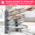 Free-Standing Adjustable Pot Lid Organizer for Cabinet - Kitchen Storage Rack 6 Adjustable Shelves, Pot Lid Holder, Pan and Pot Rack Organizer, Pantry & Inside Cabinet Organizer (13” Clearance)