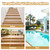 Thickened Stair Edge Trim - 20FT Rubber Stair Nosing, Non-Slip Self Adhesive Stair Edge Protector, Suitable for Indoor/Outdoor Use, Waterproof and Reliable (Light Brown, 20FT)