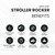 Rechargeable Stroller Pram Rocker, Portable Weatherproof Baby Sleep Device, Fits All Stollers & Prams - Adjustable Speed, Long-Lasting Battery