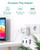 3 Pack European Travel Plug Adapter, Addtam US to Europe Plug Adapter with 3 Outlets 3 USB Charger (2 USB C Port), Type C Power Adaptor to Italy Spain France Portugal Iceland