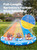 Sloosh 22.5ft x 82in Waves Triple Lawn Water Slide,Heavy Duty Lawn Water with 3 Body Boards and Slip Sprinkler for Kids Adults Backyard Summer Outdoor