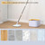 True & Tidy TrueClean Spin Mop & Bucket 2.0 with Detachable Inner Bucket, Dual Chamber Clean & Dirty Water System, 360° Swivel Foldable Mop Head, 8pc Machine Washable Microfiber Pads, Built-in Brush