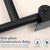 WochiTV 29.5 Inch Handicap Grab Bars Foldable Stainless Toilet Handrail