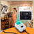 Hapyvergo Timing Steam Cleaner Handheld Steamer for Cleaning Grout Tile Car Detailing Pressurized Steam Cleaner with Brush Heads for Home Kitchen Bathroom (White)
