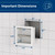 Neodrain White 304 Stainless Steel Recessed in Wall Toilet Paper Holder
