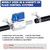 7/16" Double Barbed Ball Valve, Stainless Steel, with Hose Clamps, 12x12mm