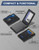 GHUKY Wallet for Men, Minimalist Slim Mens Wallet with Money Clip, RFID Blocking Smart Pop Up Card Wallet with ID Window, Compact Bifold Wallet, Metal Aluminum Credit Card Holder