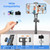 Selfie Stick Tripod for Phone with Remote Control & Holder, 63 Inch, Black