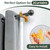 6-Pack No Drill Double Curtain Rod Bracket, Adhesive No Drilling Holder