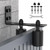 Anobeyi Adjustable Sliding Gate Roller Hardware Kit - Heavy Duty Steel Wall-Mount Bracket & Nylon Roller Guide for Rolling/Sliding Doors, Garage, Wood Gates (Black-2pcs, 3in)
