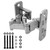 Fence Gate Hinges，Heavy Duty Steel Frame Hinges,180 Degree Open,Weld onto The Gate or Screw mounting，Max Load 660LB for Swing Door Gate（2 Pack） (660lb)