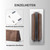 muso wood Vertical Laptop Stand, Walnut Laptop Holder Desktop Stand with Adjustable Dock Size, Wooden Laptop Stand for MacBook Pro and Other Laptops