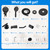 Replacement for Moen Shower Faucet Trim Kit, High Pressure Dual Shower Combo, Shower Handle& Tub Spout, (Valve& Catridge Not Inclued), Matte Black