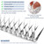 GRECOMEIN Bird Spikes 3.2 FT Anti Climb Spikes Stainless Steel Bird Squirrel Deterrent