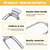 Butter Slicer Cutter,Stainless Steel Wire Butter Slicer,Cooking Baking Cheese Slicer,Double-sided Handle Butter Cutter,Cheese Slicer Kit for Butter,Block Cheese,Fruit Baking