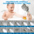 Filtered Shower Head With Handheld Spray Combo for Hard Water,High Pressure 6" Rain & 5" Handheld Dual Shower Head,Detachable,69" Stainless Steel Shower Hose,2PCS Filters