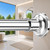 Outdoor Tension Rods No Drilling Curtain Patio Shower Bathroom Curtain Rod Windows Heavy Duty 30-120 Inch Adjustable 1.1 Inch Diameter Thick Spring No Rust