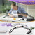 30X 10X Large Magnifying Glass with Light and Stand,Lighted Magnifier