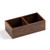 WAIT FLY Wooden Sugar Packet Holder Tea Bag Organizer 2 Chamber Sugar Caddy Dispenser for Kitchen-Dark Brown