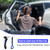 Portable Car Door Assist Handle for Elderly - 4-in-1 Auto Cane with Window Breaker, Seatbelt Cutter, and Anti-Slip Grip, 2-Pack, Supports up to 500 lbs (Blue)