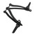 TCMT Rear Footrest Foot Pegs Bracket Fit For Kawasaki Ninja ZX6R 09-25 ZX10R 08-10 ZX636 2013-2025 Sand Black