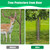 UQM 12 Pack Tree Trunk Protector, 24 Pcs Metal Tree Guards Trunk Protector