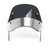 Motorcycle Windshield Universal Wind Deflector Windscreen Front Flyscreen with Mount for Motorbike 5"-7" LED Headlight (Gray A)