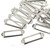 50 Pcs Label Holders Library File Drawer Tags Label Holder Metal Frame Name Card Frame for Drawer Cabinet (Silver)