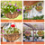 Legigo 3 Pack 10 Inch Metal Hanging Baskets for Plants Outdoor- Round Wire Hanging Planters Basket with Coconut Coir Liner, Hanging Flower Pot for Outdoor Plants Flowers Garden Decorations