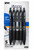 INC FORMA Retractable Ballpoint Pens - Black and Blue Ink, 1.0 mm Tip, Assorted Barrel Colors, Pack of 5”
