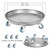 RIAMTGCX Rolling Plant Caddy Dolly with Wheels, 16" Heavy Duty Plant Stand on Casters for Planters, Wheeled Plant Roller Base for Indoor Outdoor Flower Pot, Silver, 1 Pack