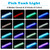 REIRQIE LED Aquarium Lights for Fish Tank,Submersible Fish Tank Light with Air Bubbler Hole Bubble Wall RGB Color Changing Brightness Adjustable Waterproof Remote Control Bubble Tube Light,5W 18inch
