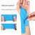 Precut Kinesiology Tape for Wrist, 12 Pcs Breathable Elastic Athletic Tape Hand Sports Joint Muscle Tape Patches, Waterproof Kinesiology Recovery Tape Bowling Wrist Support Tapes for Carpal Tunnel