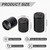 4 Point Docking Hardware Cover for Harley Touring Electra Glide Road King Road Glide Street Glide 2009-2025 | Detachable Docking Magnet Caps (Black)