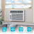 Chiligent Window AC Side Panel with Frame, Adjustable Air Conditioner Side Panels for Window Units of 5,000~14,000 Btu, Extra Wide Window Air Conditioner Side Panels Kit, Pack of 2