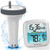 Newentor Pool Thermometer Floating Easy Read, IPX8 Wireless Swimming Pool Thermometers with Indoor Thermometers, Floating Thermometer for Spa/Hot Tub/Fish Tank, Milky White