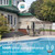 Newentor Pool Thermometer Floating Easy Read, IPX8 Wireless Swimming Pool Thermometers with Indoor Thermometers, Floating Thermometer for Spa/Hot Tub/Fish Tank, Milky White