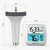 Newentor Pool Thermometer Floating Easy Read, IPX8 Wireless Swimming Pool Thermometers with Indoor Thermometers, Floating Thermometer for Spa/Hot Tub/Fish Tank, Milky White