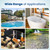 Newentor Pool Thermometer Floating Easy Read, IPX8 Wireless Swimming Pool Thermometers with Indoor Thermometers, Floating Thermometer for Spa/Hot Tub/Fish Tank, Milky White