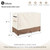Sobana Outdoor Raised Garden Bed Winter Cover with Split Zipper,Waterproof Heavy Duty Cover for 48 x 24 x 30 inch Elevated Wood Planter Box Stand(Beige,Covers only)