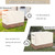 Sobana Outdoor Raised Garden Bed Winter Cover with Split Zipper,Waterproof Heavy Duty Cover for 48 x 24 x 30 inch Elevated Wood Planter Box Stand(Beige,Covers only)