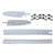 4Pcs Left Right Convertible Roof Top Hinge Cover with Clips for BMW
