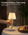 UMEXUS 9.8'' Small Cordless Table Lamp, 5200mAh Battery Operated Touch Lamp
